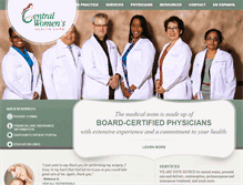 Tablet Screenshot of centralwomenshealthcare.com